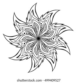 Mandala Coloring Illustration