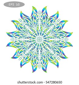 Mandala Coloring Illustration 4