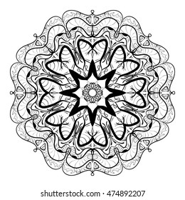 Mandala Coloring Illustration5