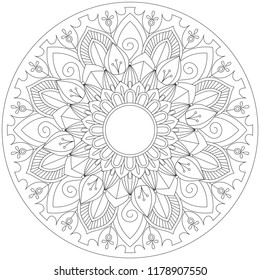Mandala Coloring Outline