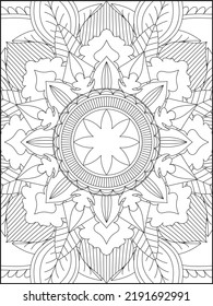 Página de coloreado de Mandala. Colorante de página. Mandala