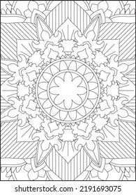 Página de coloreado de Mandala. Colorante de página. Mandala