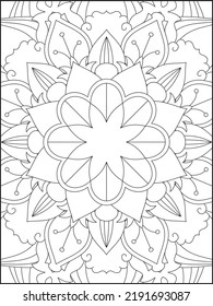 Página de coloreado de Mandala. Colorante de página. Mandala