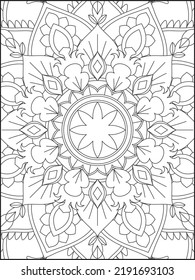 Página de coloreado de Mandala. Colorante de página. Mandala
