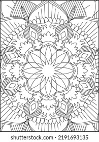 Mandala Farbseite. Farbseite. Mandala