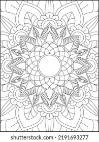 Página de coloreado de Mandala. Colorante de página. Mandala