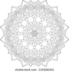 Mandala Farbseite . Mandala
