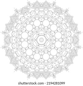 Mandala Coloring Page . Mandala