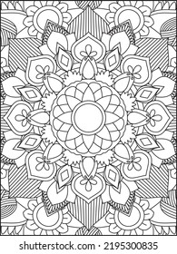 Mandala Farbseite. Farbseite