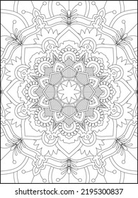Mandala Farbseite. Farbseite