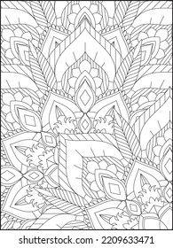 Página de coloreado de Mandala. Mandala. Página de coloreado