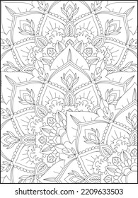 Página de coloreado de Mandala. Mandala. Página de coloreado