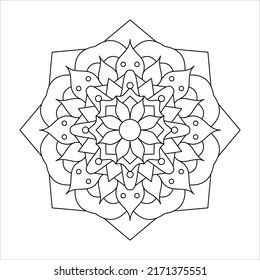 mandala coloring page for adult