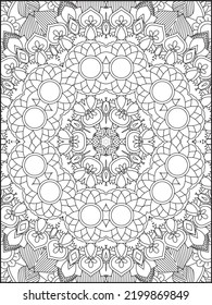 Mandala Coloring Page. Adult Coloring Page. Coloring Page