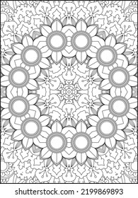 Mandala Coloring Page. Adult Coloring Page. Coloring Page