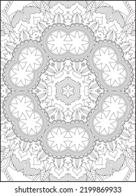 Mandala Coloring Page. Adult Coloring Page. Coloring Page
