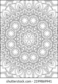 Mandala Coloring Page. Adult Coloring Page. Coloring Page