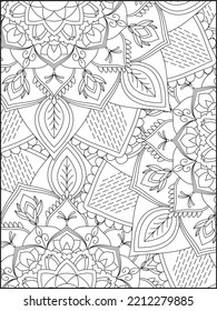 Mandala Coloring Page, 
Coloring Page For Adult. Kdp Coloring Page
