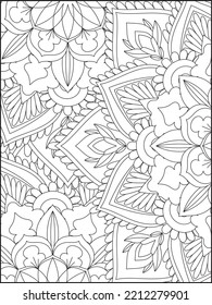 Mandala Coloring Page, 
Coloring Page For Adult. Kdp Coloring Page
