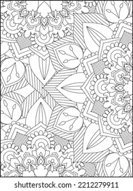 Mandala Coloring Page, 
Coloring Page For Adult. Kdp Coloring Page
