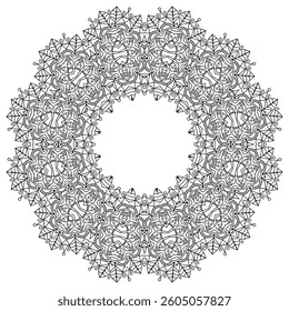 Mandala Coloring Page for Adult Relaxation