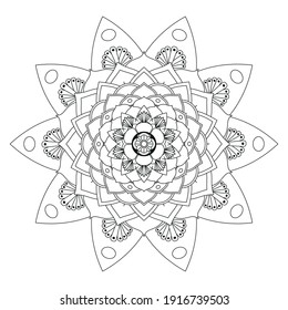 Mandala coloring page for adults