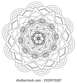 Mandala coloring page for adults