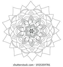 Mandala-Farbseite für Erwachsene