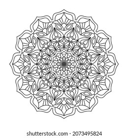 Mandala Coloring Page And Book for KDP Interior vol 07