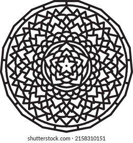 mandala coloring page. Flower Mandala background.