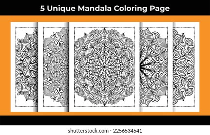 Mandala Coloring page interior Bundle