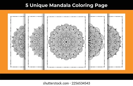 Mandala Coloring page interior Bundle