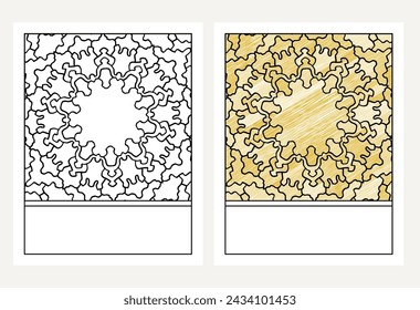 mandala  coloring page vector illustration