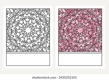 mandala  coloring page vector illustration