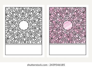 mandala  coloring page vector illustration