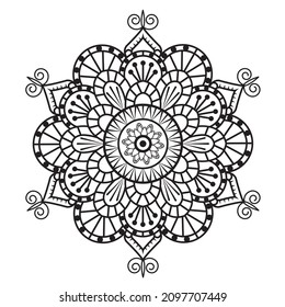 Mandala coloring page. Vector and line art. Hand drawn mandalas. Decorative elements. Vector illustration.
Islam, Arabic, Indian, Turkish, Pakistan, Chinese, ottoman motifs.