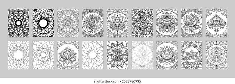 Mandala para colorir páginas para adultos