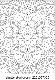  Mandala Coloring Pages, Adult Coloring Pages, Pattern Coloring Page.