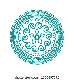 Mandala Coloring Pages for Adults and Kids - Simple Mandalas Artwork Vector, Mandala Black, White, green Circle Outline,  mandala art for tattoo design, vector mandala design
