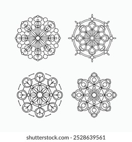 mandala Malvorlagen für Erwachsene, Muster mandala, mandala Illustration