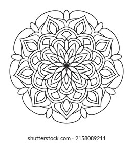 Mandala for coloring pages and book