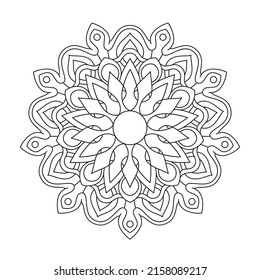 Mandala for coloring pages and book