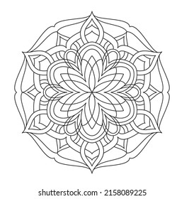 Mandala for coloring pages and book