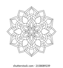 Mandala for coloring pages and book