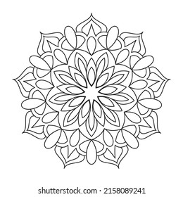 Mandala para colorear páginas y libros