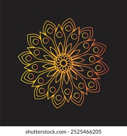 mandala coloring pages - easy mandala adult coloring page - simple mandala coloring pages - coloring book mandala page for KDP book interior