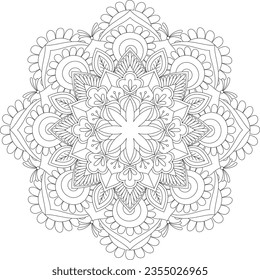 Mandala. Mandala Coloring Pages. Floral Mandala. Coloring Pages