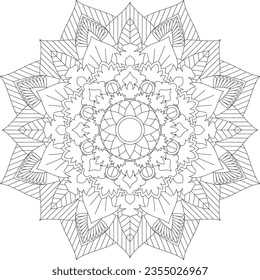 Mandala. Mandala Coloring Pages. Floral Mandala. Coloring Pages