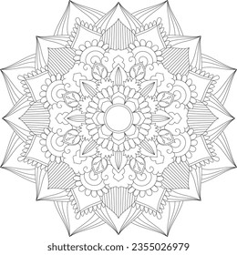 Mandala. Mandala Coloring Pages. Floral Mandala. Coloring Pages