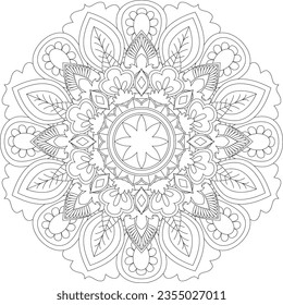 Mandala. Mandala Coloring Pages. Floral Mandala. Coloring Pages